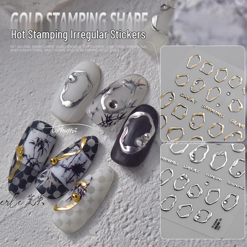 Trendy 3D Metal Photo Frame Nail Art Stickers with Embossed, Hot Stamping, and Diamond Designs
Trendy 3D Metal Photo Frame Nail Art Stickers with Embossed, Hot Stamping, and Diamond Designs
