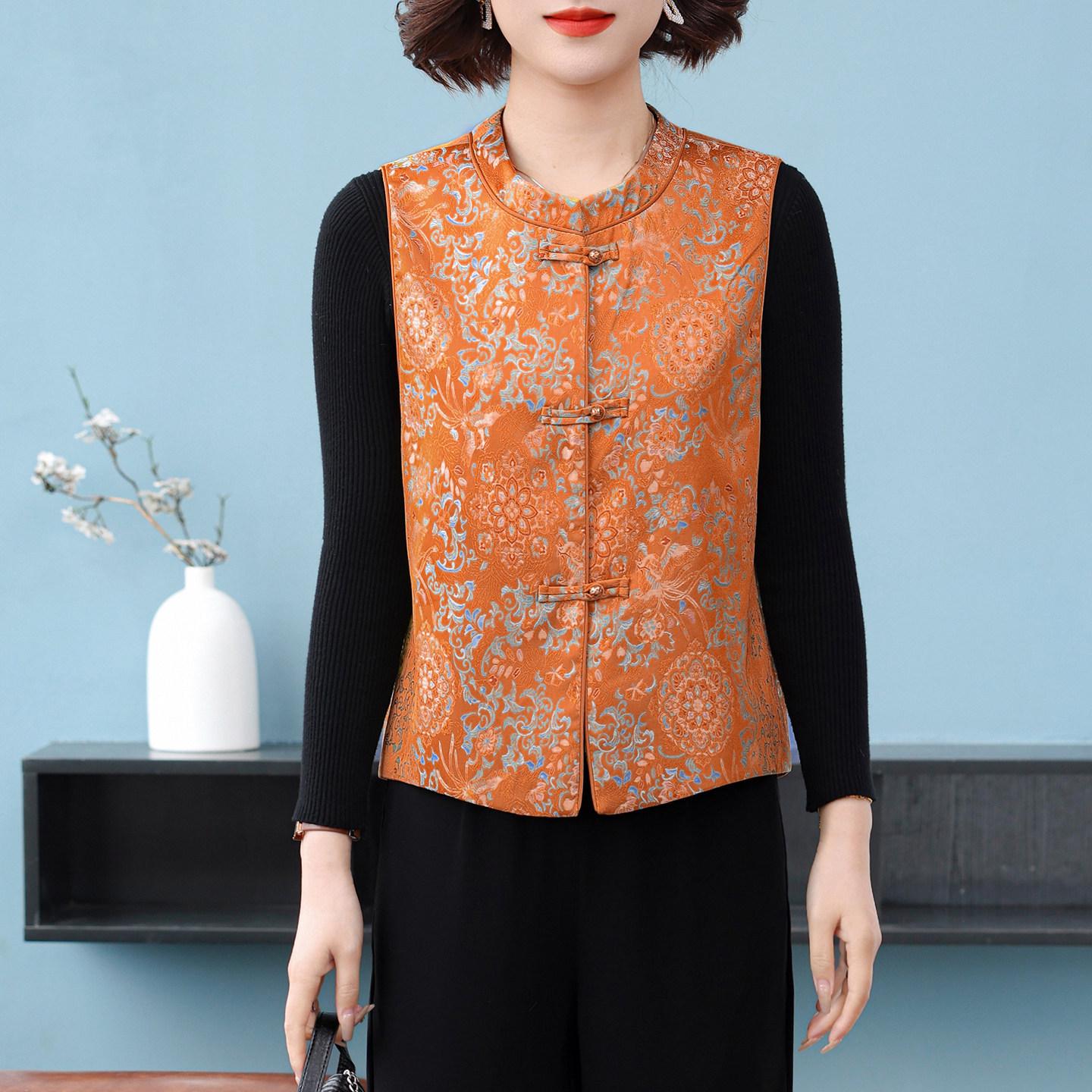 Spring Vest Jacket - Traditional Chinese Style for Middle-Aged Women 2XL 120-135 kg
Spring Vest Jacket - Traditional Chinese Style for Middle-Aged Women 2XL 120-135 kg