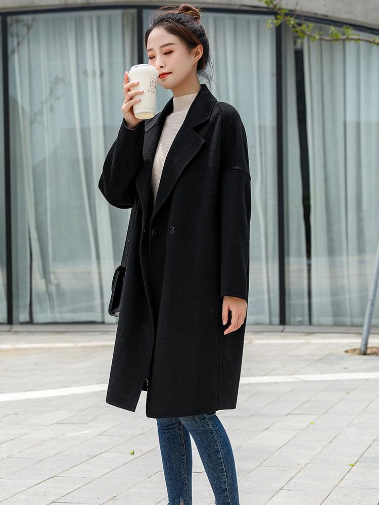 Double-sided cashmere coat women s cocoon medium and long autumn and winter new loose wool woolen coat XS чорний
Double-sided cashmere coat women s cocoon medium and long autumn and winter new loose wool woolen coat XS чорний