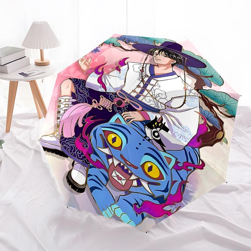 1pc Blue Tiger & Purple Hat Automatic Opening Closing Umbrella with 3-Fold Design, 8-Bone Iron Frame Outdoor Umbrella for Festivals, Travel, Daily Use
1pc Blue Tiger & Purple Hat Automatic Opening Closing Umbrella with 3-Fold Design, 8-Bone Iron Frame Outdoor Umbrella for Festivals, Travel, Daily Use