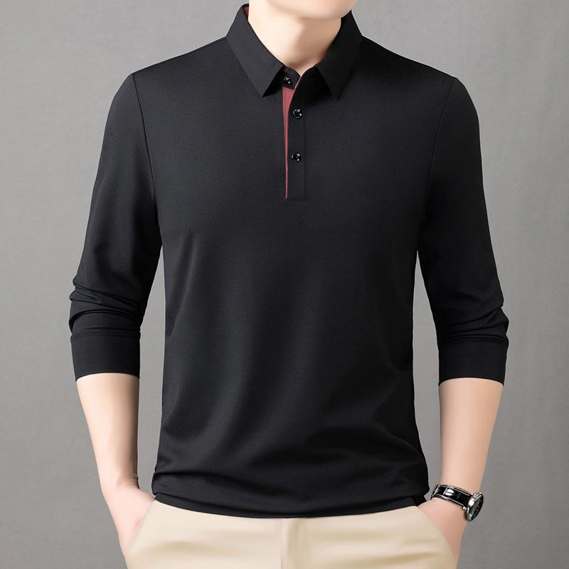 Spring Autumn New Style Middle-aged Men s Polo Shirt Lapel Casual Long-sleeved Bottoming 4XL чорний
Spring Autumn New Style Middle-aged Men s Polo Shirt Lapel Casual Long-sleeved Bottoming 4XL чорний