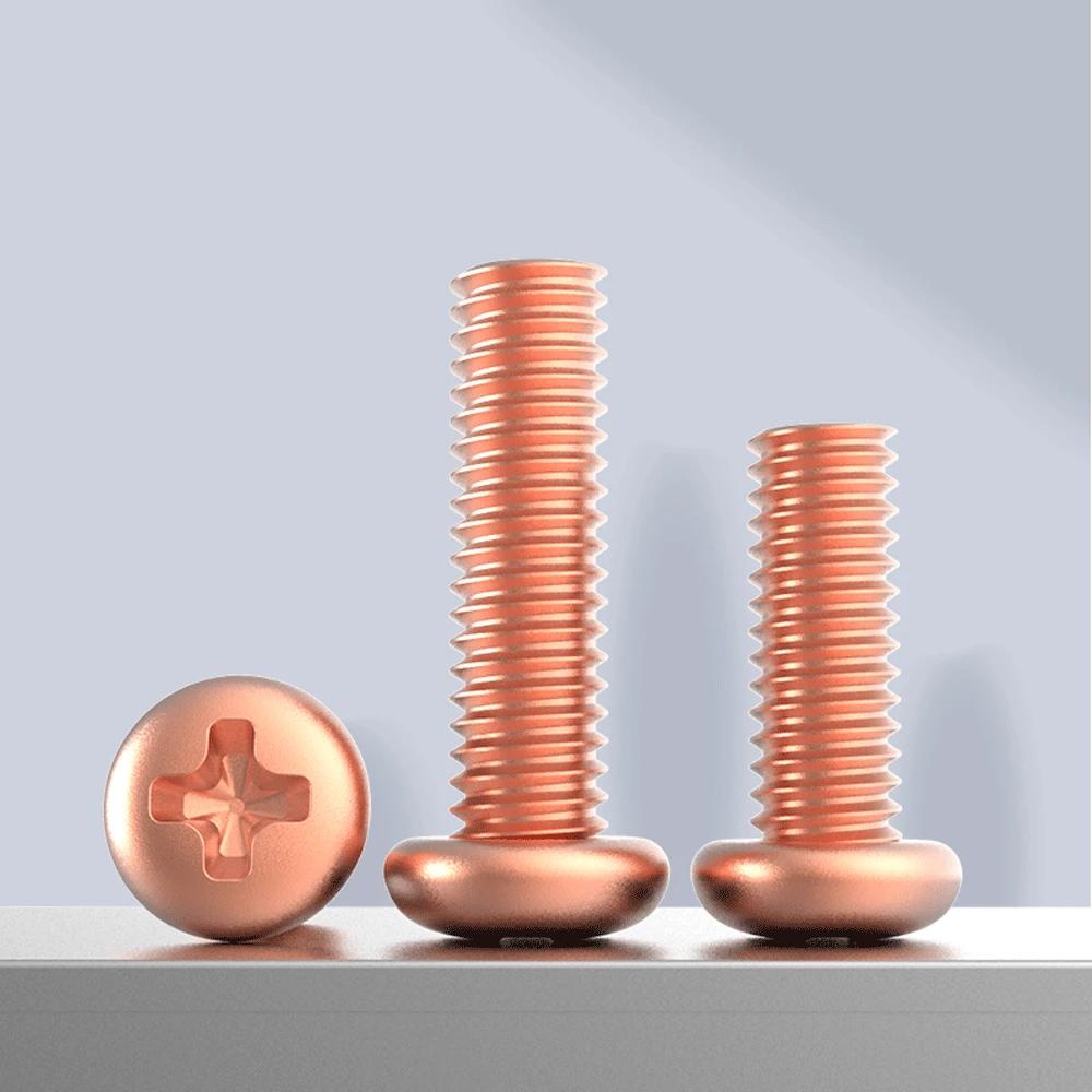 Metric Screw M3 M4 M5 M6 T2 Copper Button Head Screw Bolts Cross Socket Length 4mm-35mm for Model Aircraft Car DIY M6x20 1PCS
Metric Screw M3 M4 M5 M6 T2 Copper Button Head Screw Bolts Cross Socket Length 4mm-35mm for Model Aircraft Car DIY M6x20 1PCS