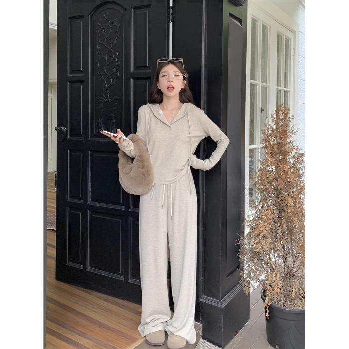 Salt Wear Lazy Wind Hooded Long Sleeve T-Shirt Wide Leg Casual Pants Women s Autumn New Fashion Suit XXL
Salt Wear Lazy Wind Hooded Long Sleeve T-Shirt Wide Leg Casual Pants Women s Autumn New Fashion Suit XXL