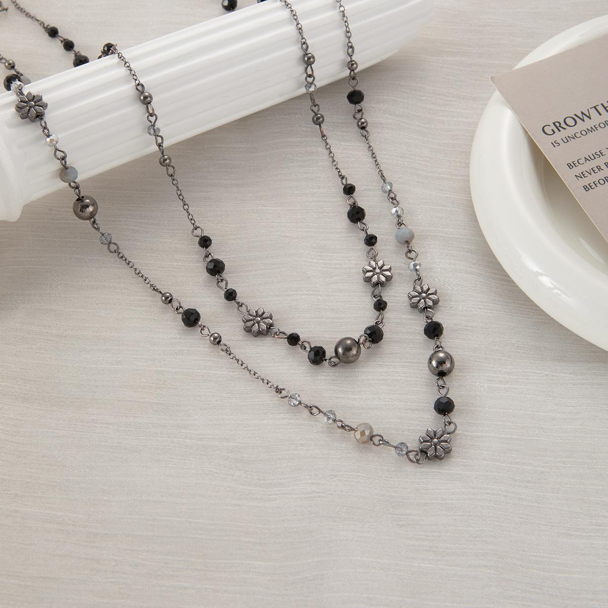 Sweet Cool Spice Bohemian Long Necklace Vintage Vintage Double Layer Flower Beaded Necklace Personality Niche Necklace
Sweet Cool Spice Bohemian Long Necklace Vintage Vintage Double Layer Flower Beaded Necklace Personality Niche Necklace