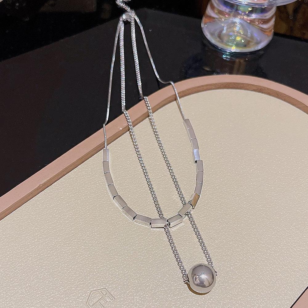 Women s Titanium Steel Pearl Necklace - Versatile High-End Fashion Accessory, Clavicle Chain, Elegant Sweater Chain
Women s Titanium Steel Pearl Necklace - Versatile High-End Fashion Accessory, Clavicle Chain, Elegant Sweater Chain
