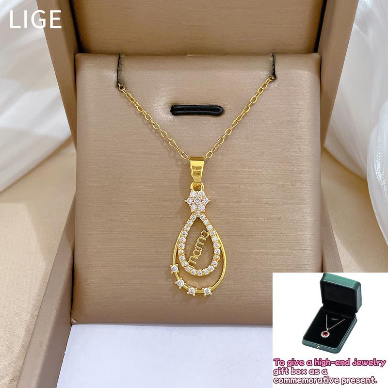 Full diamond MAMA water drop fashion light luxury temperament gorgeous full diamond necklace women s versatile collarbone chain
Full diamond MAMA water drop fashion light luxury temperament gorgeous full diamond necklace women s versatile collarbone chain