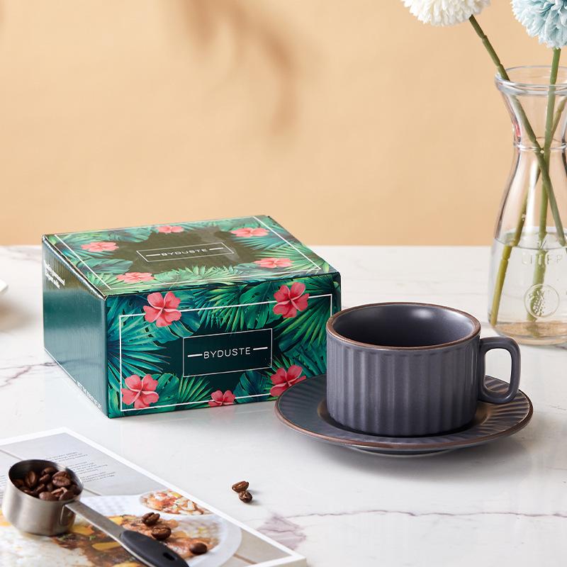 Бытовая керамическая чашка для латте быстрого приготовления, ретро кофейный набор, изысканный набор для послеобеденного чая, чашка для латте, молока, кофе, блюдце 250ML
Бытовая керамическая чашка для латте быстрого приготовления, ретро кофейный набор, изысканный набор для послеобеденного чая, чашка для латте, молока, кофе, блюдце 250ML