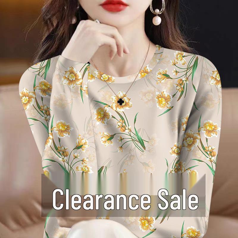 Women s Floral Long-Sleeve Pullover: Age-Defying, Autumn/Winter Milk Silk Round Neck Top 2XL (suggested 120-135 lbs)
Women s Floral Long-Sleeve Pullover: Age-Defying, Autumn/Winter Milk Silk Round Neck Top 2XL (suggested 120-135 lbs)
