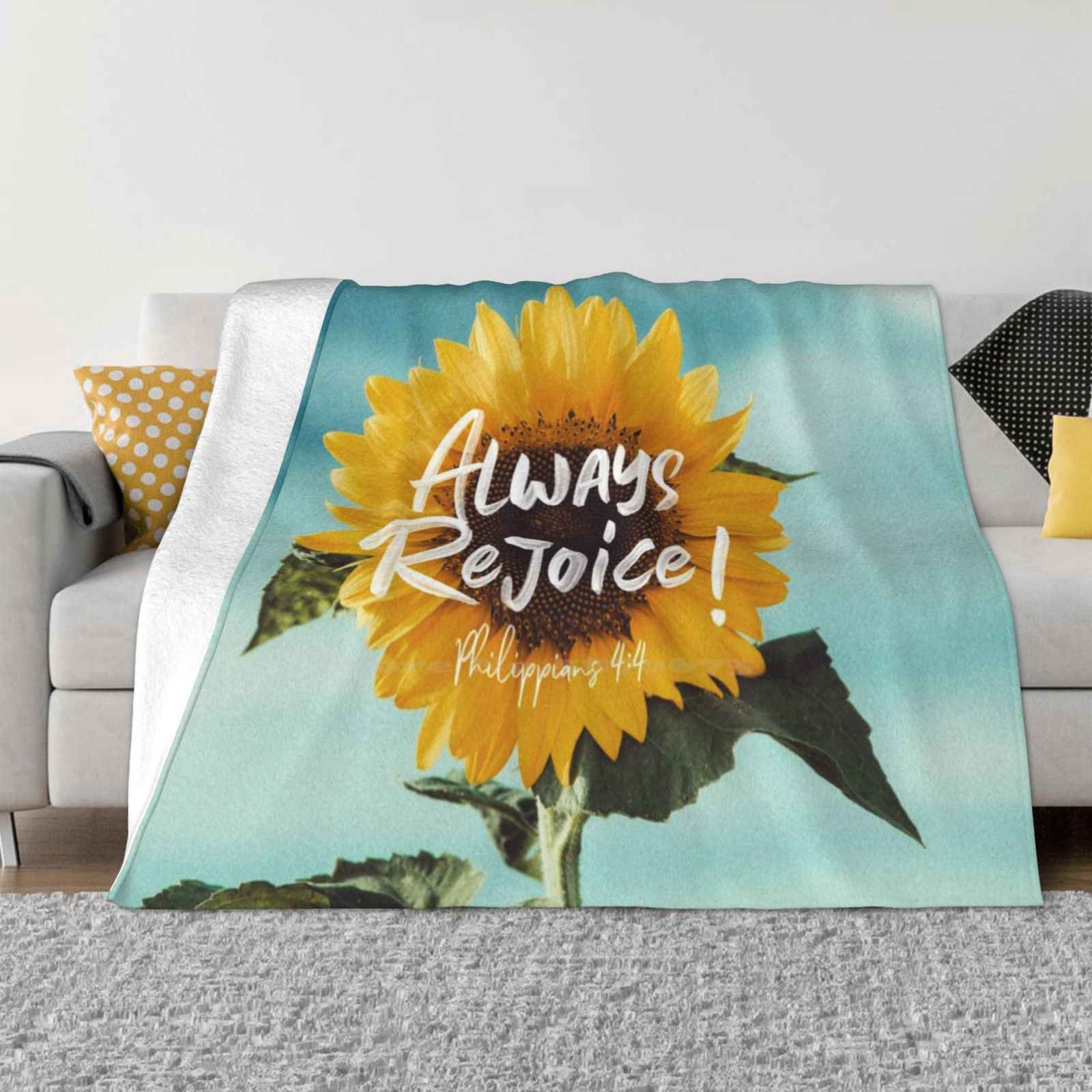 Always Rejoice! For Home Sofa Bed Camping Car Plane Travel Portable Blanket Bible Verse Holy Scripture Jw Arts And Crafts Jw 30x40in
Always Rejoice! For Home Sofa Bed Camping Car Plane Travel Portable Blanket Bible Verse Holy Scripture Jw Arts And Crafts Jw 30x40in