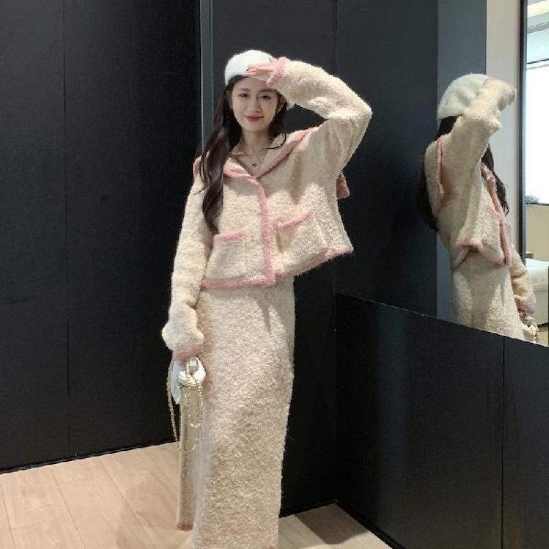 Women s Sweet Spring/Fall High-Waisted Knit Cardigan & Mid-Length Skirt Set Extra Large
Women s Sweet Spring/Fall High-Waisted Knit Cardigan & Mid-Length Skirt Set Extra Large