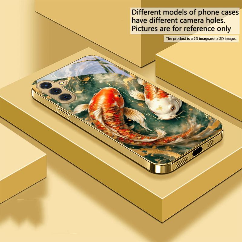 Lucky Orange Golden Koi For Samsung Galaxy S26 S20 FE S21 S22 S23 Plus S24 Ultra 25Ultra S21+ S9 S22 S8 Golden glass phone case Galaxy S9+
Lucky Orange Golden Koi For Samsung Galaxy S26 S20 FE S21 S22 S23 Plus S24 Ultra 25Ultra S21+ S9 S22 S8 Golden glass phone case Galaxy S9+