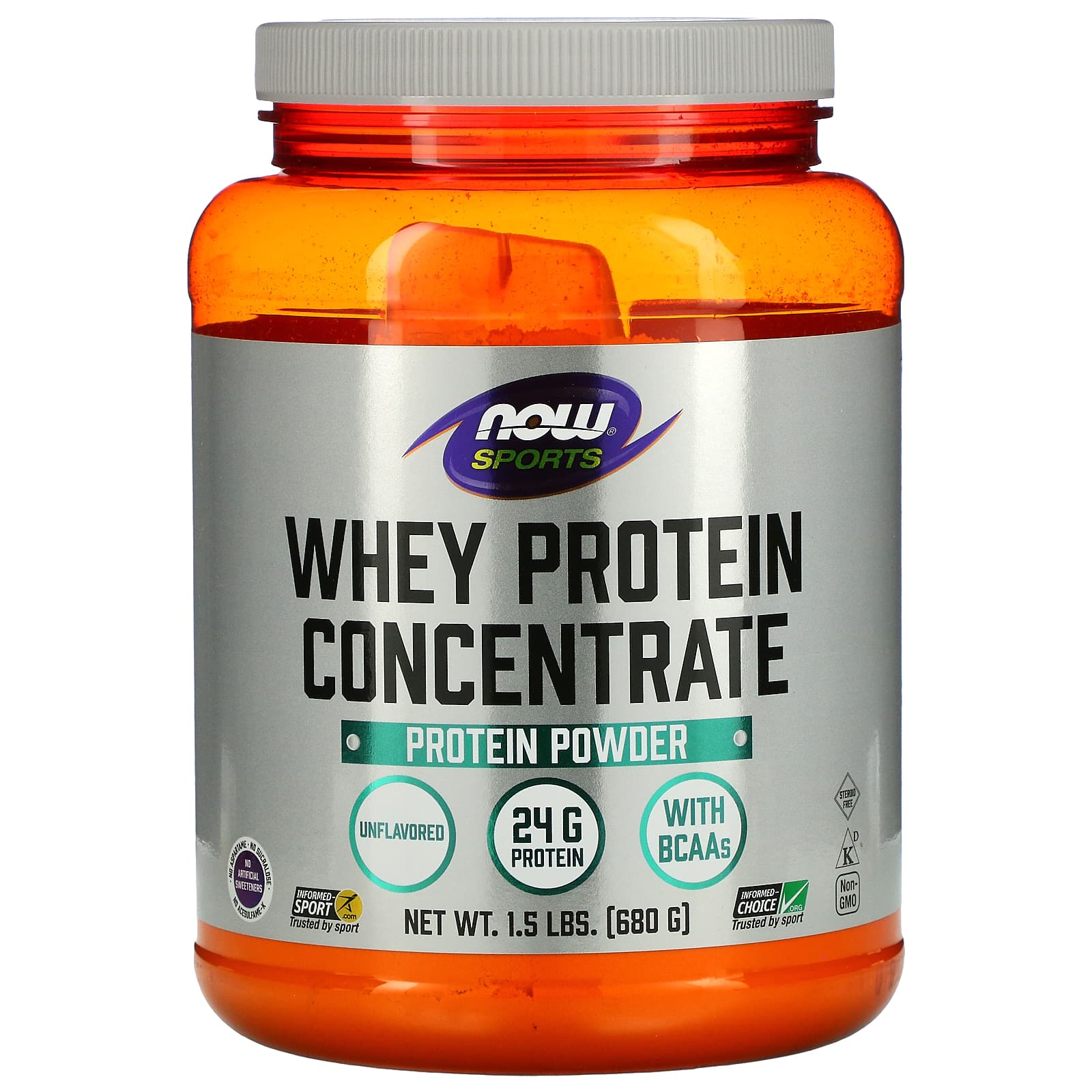 NOW Foods, Спорт, концентрат сироваткового протеїну, без смаку, 1,5 фунта (680 г)
NOW Foods, Спорт, концентрат сироваткового протеїну, без смаку, 1,5 фунта (680 г)