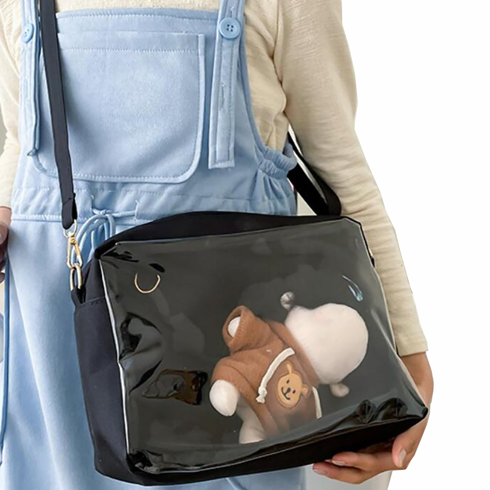 CHENLONB Ita Bag Oshinui Pouch Shoulder Bag Transparent Window Large Capacity 2WAY Simple Stylish Popular Stuffed Animal Pouch 2920cm
CHENLONB Ita Bag Oshinui Pouch Shoulder Bag Transparent Window Large Capacity 2WAY Simple Stylish Popular Stuffed Animal Pouch 2920cm