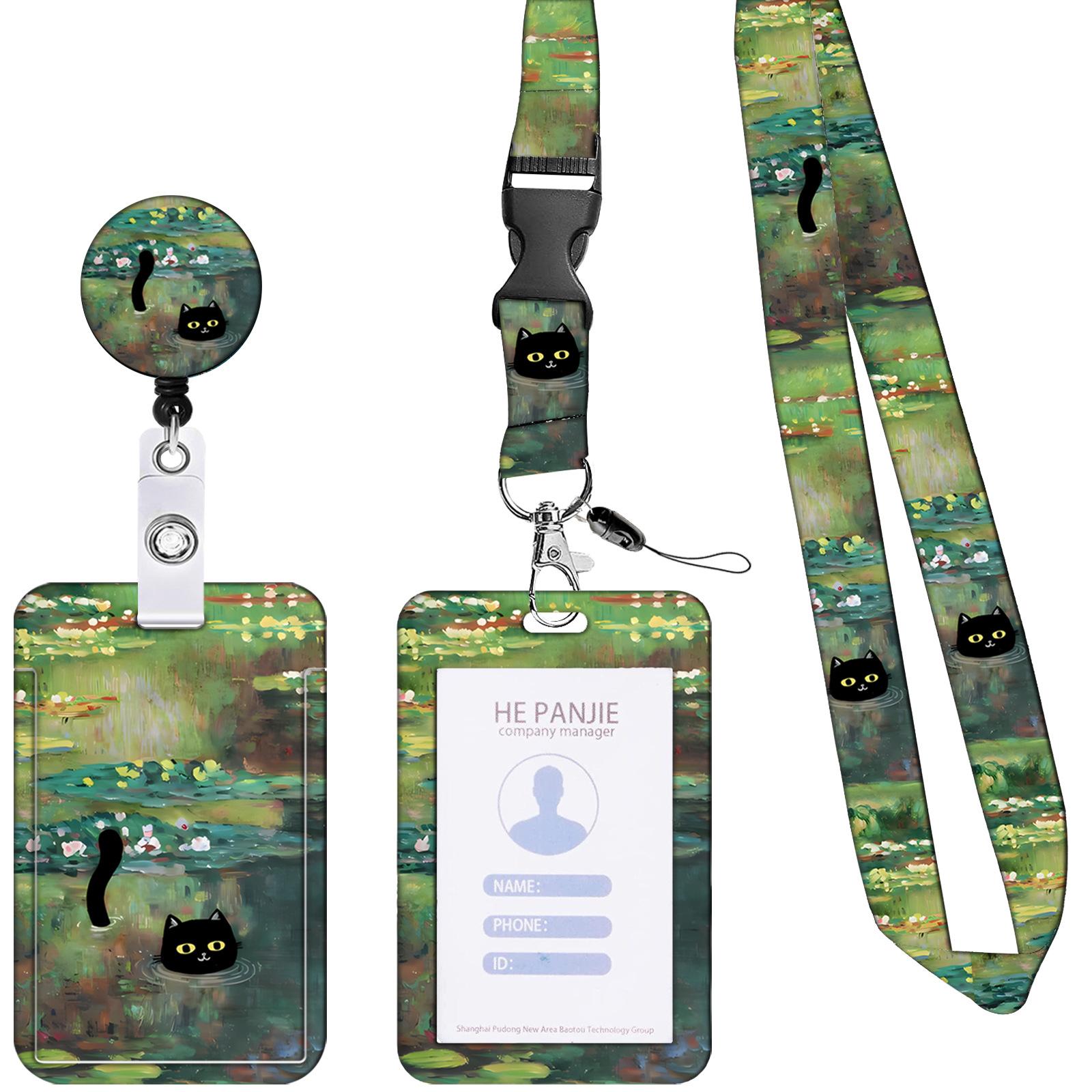 Cat Printing Lanyard Badge Holder Card Holder 3 in 1 Set Retractable Badge Reel with 360 Degrees Rotate Clip Nurse Doctor Gifts
Cat Printing Lanyard Badge Holder Card Holder 3 in 1 Set Retractable Badge Reel with 360 Degrees Rotate Clip Nurse Doctor Gifts