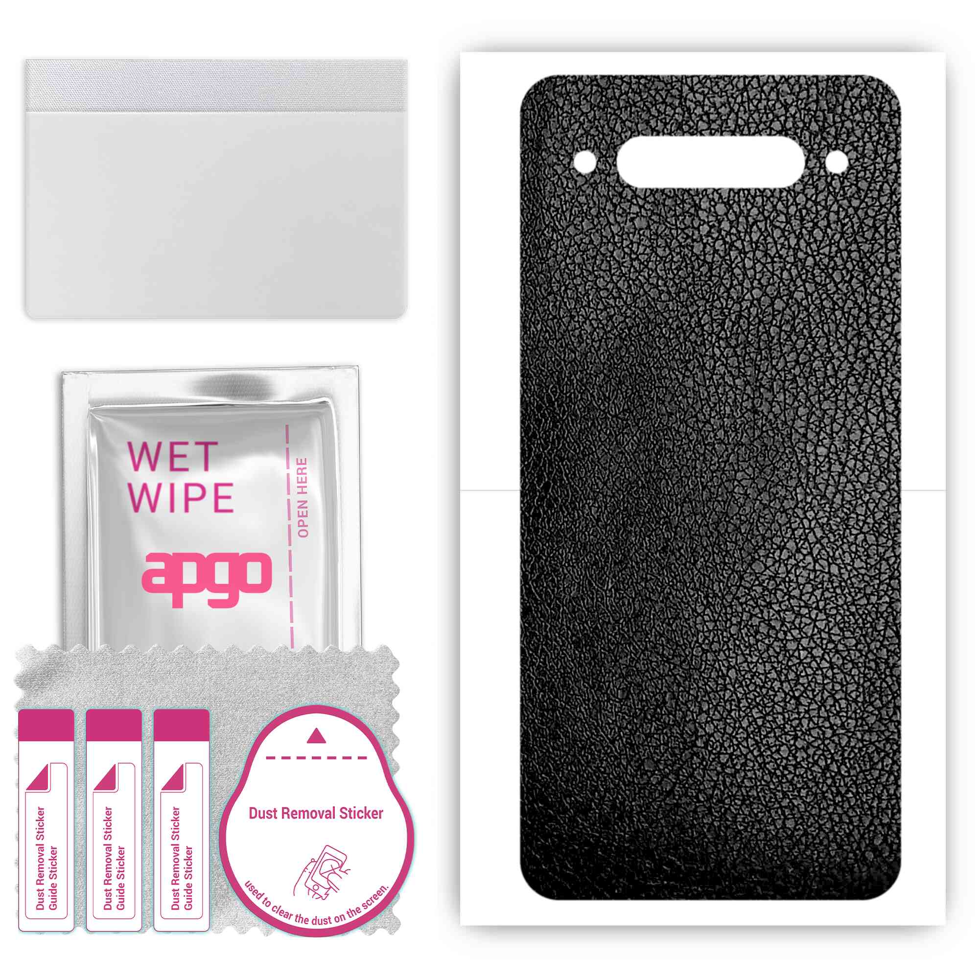 apgo Protective Skin Sticker for the back compatible with ZTE nubia Z20, Wrap Film, Foil, Vinyl - Pattern Black Leather
apgo Protective Skin Sticker for the back compatible with ZTE nubia Z20, Wrap Film, Foil, Vinyl - Pattern Black Leather