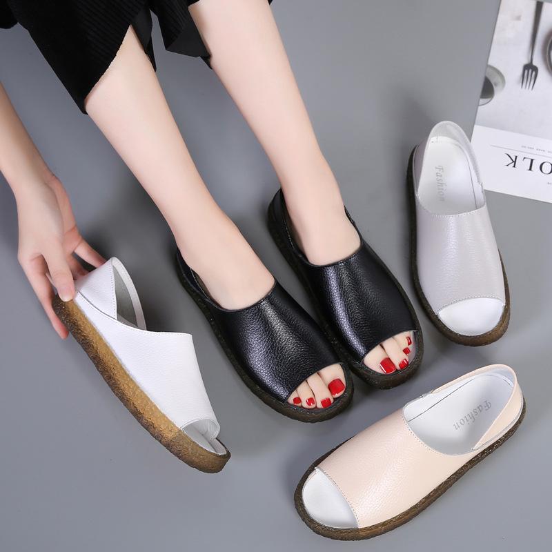 2025 new large size fish mouth leather sandals versatile pregnant women s shoes flat mother shoes hot sale 44
2025 new large size fish mouth leather sandals versatile pregnant women s shoes flat mother shoes hot sale 44