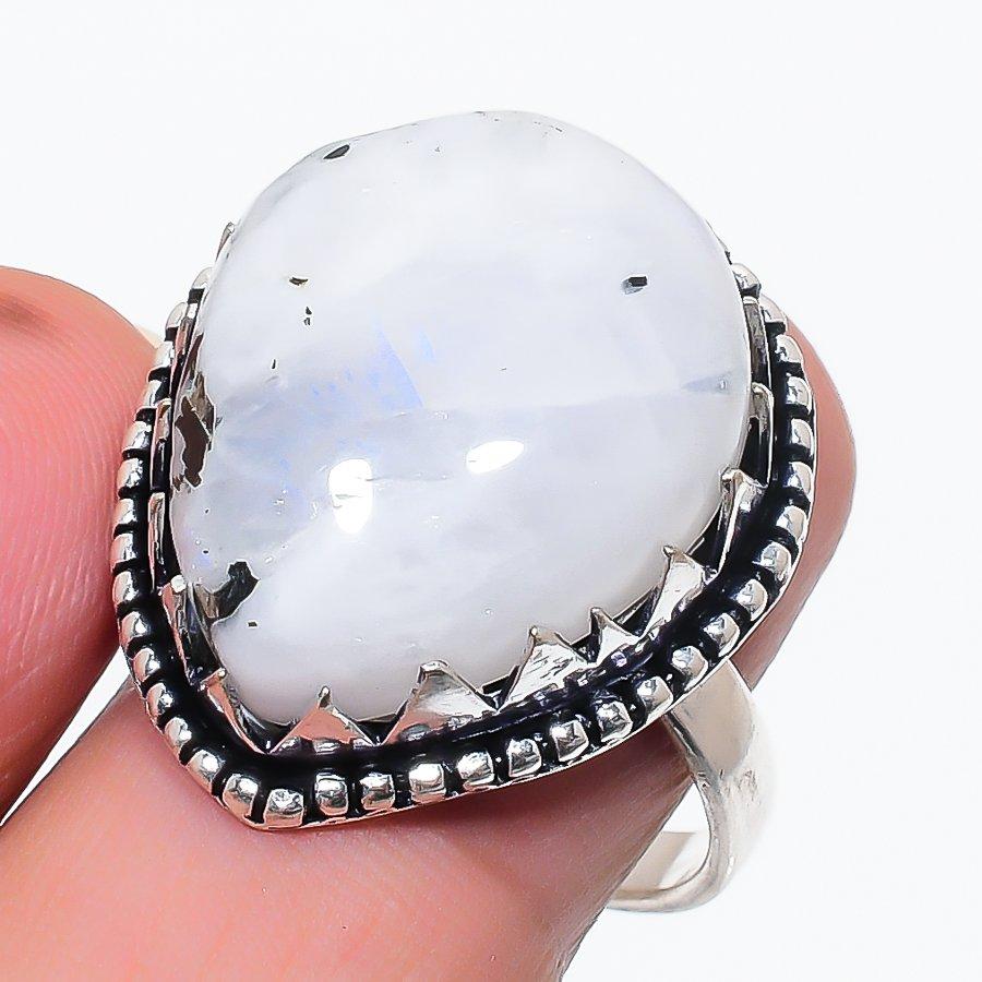 Natural Moonstone Gemstone Handmade 925 Sterling Silver Jewelry Ring Size 9 f3J44
Natural Moonstone Gemstone Handmade 925 Sterling Silver Jewelry Ring Size 9 f3J44