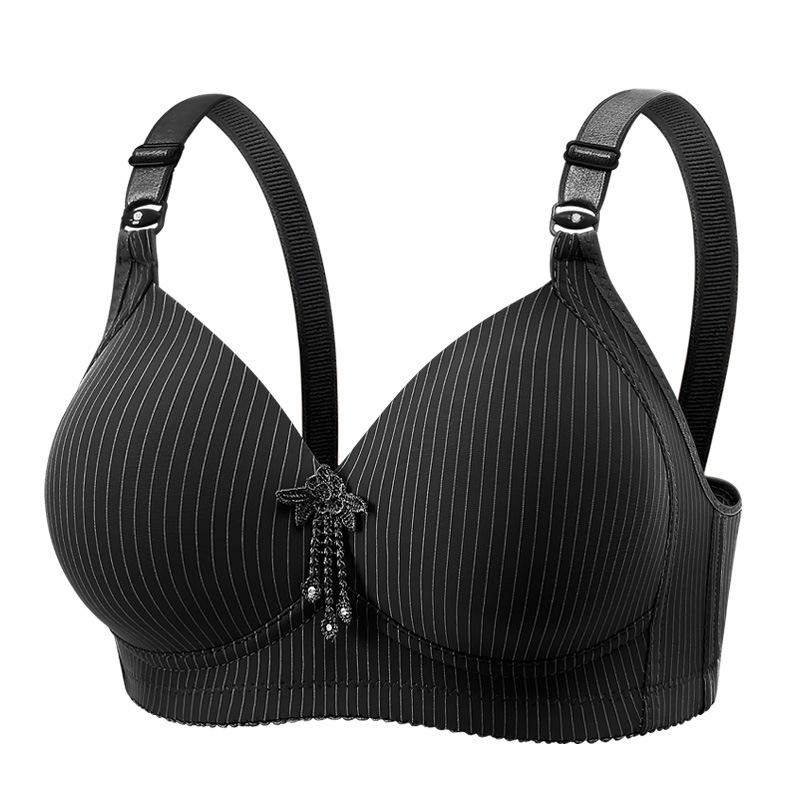 Large-sized Bras Without Underwire Women s Striped Breathable Bras Sexy and Simple Bras for Middle-aged and Elderly People 36/80B
Large-sized Bras Without Underwire Women s Striped Breathable Bras Sexy and Simple Bras for Middle-aged and Elderly People 36/80B