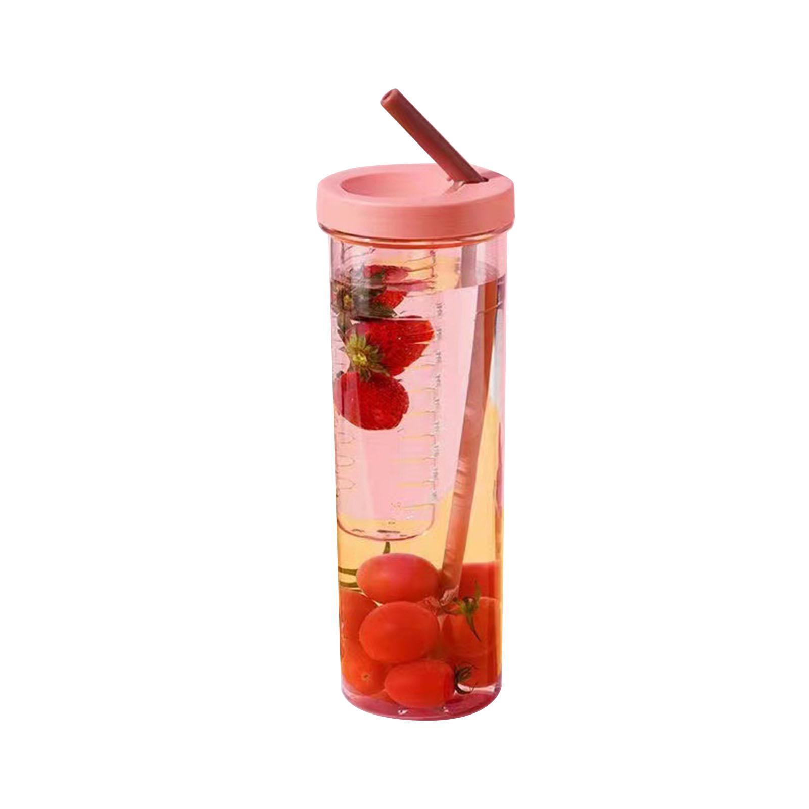 700ml Straw Cup Transparent Plastic Water Bottle with Straw Portable Juice Cup Drinking Bottle Gray Pink
700ml Straw Cup Transparent Plastic Water Bottle with Straw Portable Juice Cup Drinking Bottle Gray Pink