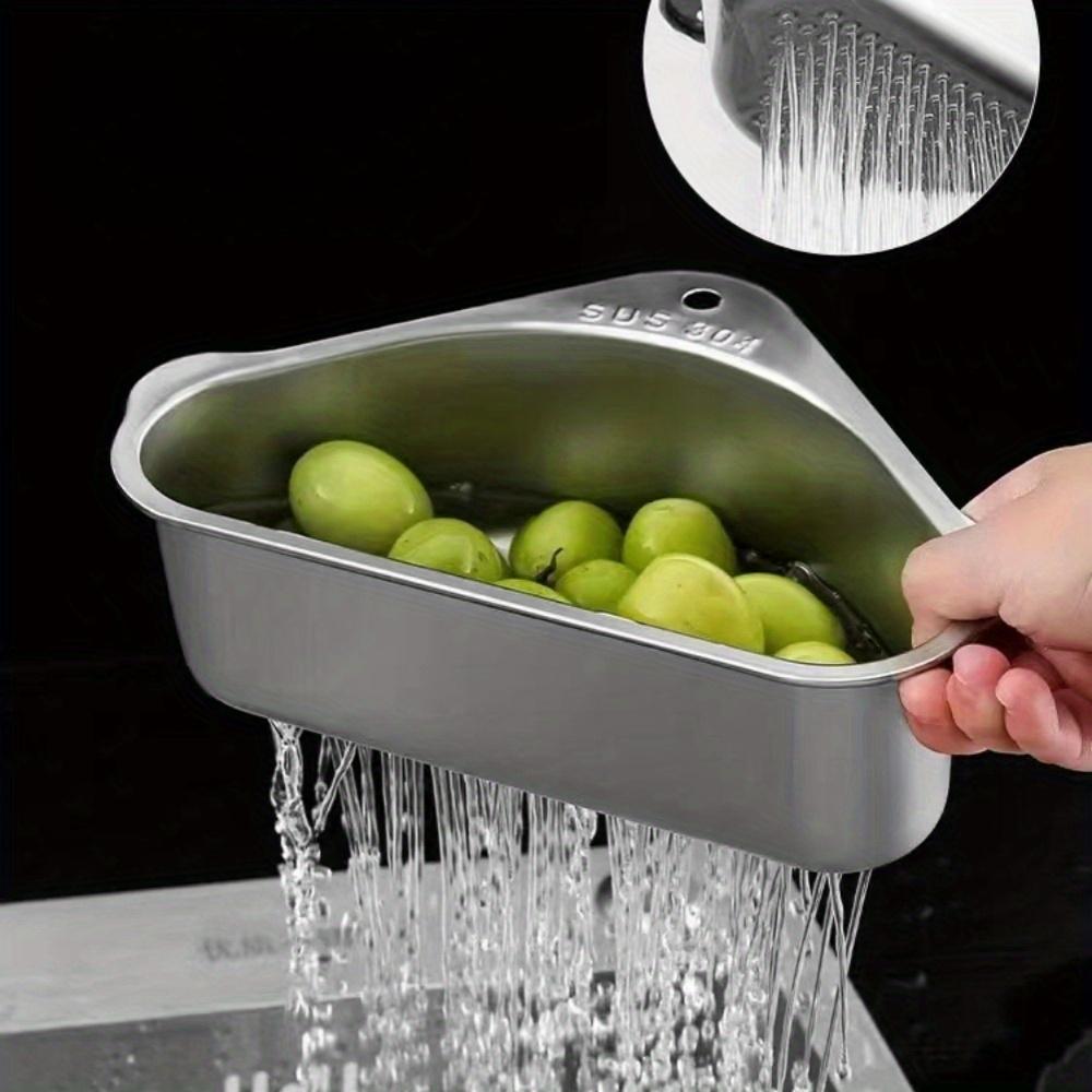 1 шт., сливная корзина, треугольный фильтр для мойки, дуршлаг для кухонной мойки из нержавеющей стали, корзина для сушки овощей в мойке белый
1 шт., сливная корзина, треугольный фильтр для мойки, дуршлаг для кухонной мойки из нержавеющей стали, корзина для сушки овощей в мойке белый