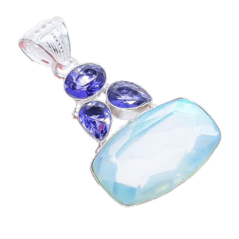 Ювелирная подвеска из серебра 925 пробы с топазом Aqua Mystic и танзанитом 2,1 дюйма AH-3318 2.17 белый
Ювелирная подвеска из серебра 925 пробы с топазом Aqua Mystic и танзанитом 2,1 дюйма AH-3318 2.17 белый