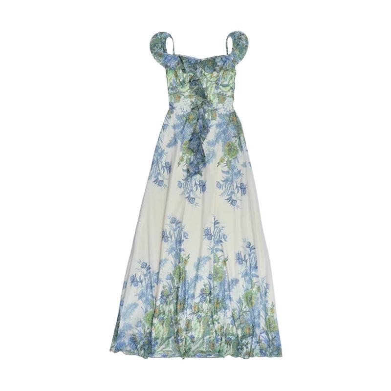French Haute Monet Garden Green Dress Women s Summer Explosive Temperament Seaside Vacation Lotus Leaf Skirt S зелёный
French Haute Monet Garden Green Dress Women s Summer Explosive Temperament Seaside Vacation Lotus Leaf Skirt S зелёный