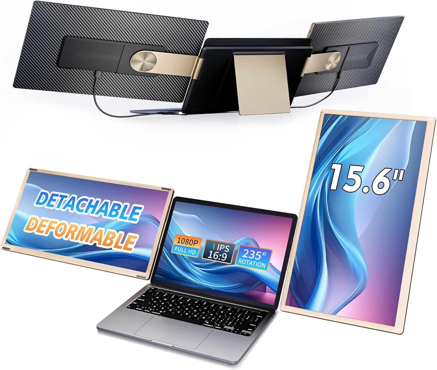 inch dual display double monitor triple mobile ultra wide color gamut 1080P HDMI FHD 60Hz aluminum body suitable for 5 15.6 120%sRGB 78%NTSC dual,
inch dual display double monitor triple mobile ultra wide color gamut 1080P HDMI FHD 60Hz aluminum body suitable for 5 15.6 120%sRGB 78%NTSC dual,