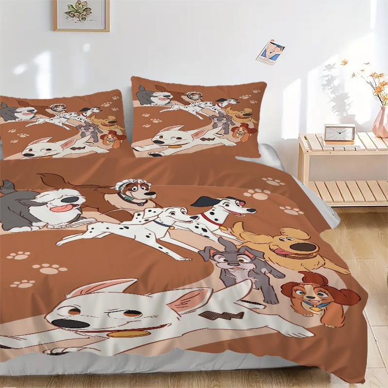 3pcs Disney Dogs Quilt Cover Set, Soft and Cozy Bedroom, Guest Room and Dorm Decorative Bedding 3-Piece Set 1 Quilt Cover + 2 Pillow Shams.W 135x200cm
3pcs Disney Dogs Quilt Cover Set, Soft and Cozy Bedroom, Guest Room and Dorm Decorative Bedding 3-Piece Set 1 Quilt Cover + 2 Pillow Shams.W 135x200cm