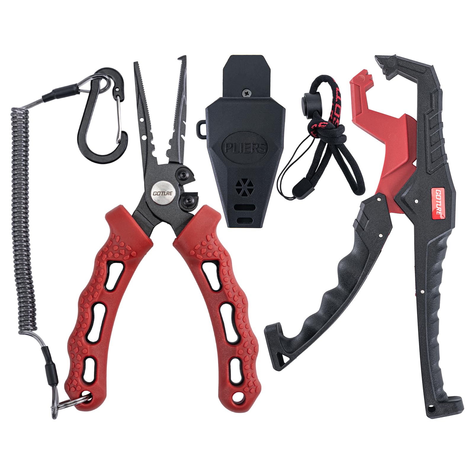 Goture Power Pliers Fish Grip Set Fishing Tools Fish Catch Hook Releaser AD Pliers Fishing Pliers Rust Legweight Fish Catcher Red Set
Goture Power Pliers Fish Grip Set Fishing Tools Fish Catch Hook Releaser AD Pliers Fishing Pliers Rust Legweight Fish Catcher Red Set