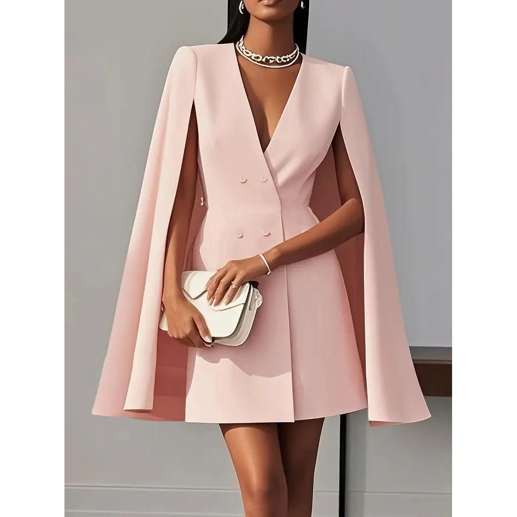Жіноча Мода Повсякденний Однотонний Блейзер Сукня Офісна Двобортна Талія Вечірня Сукня Елегантна V-подібна горловина Шаль Накидка Рукав Міді Сукня XXL рожевий
Жіноча Мода Повсякденний Однотонний Блейзер Сукня Офісна Двобортна Талія Вечірня Сукня Елегантна V-подібна горловина Шаль Накидка Рукав Міді Сукня XXL рожевий