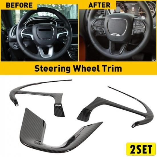 2Set Inter Steering Wheel Cover Trim For Dodge Charger 15+ Accessories Carbon Fi
2Set Inter Steering Wheel Cover Trim For Dodge Charger 15+ Accessories Carbon Fi