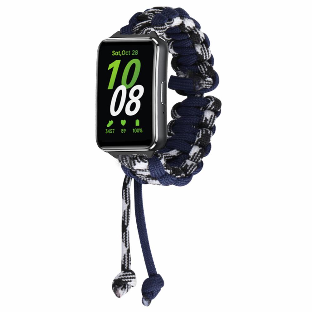 For Samsung Galaxy Fit3 Adjustable Nylon Braided Watch Band Replacement Wrist Strap Blue+Red
For Samsung Galaxy Fit3 Adjustable Nylon Braided Watch Band Replacement Wrist Strap Blue+Red