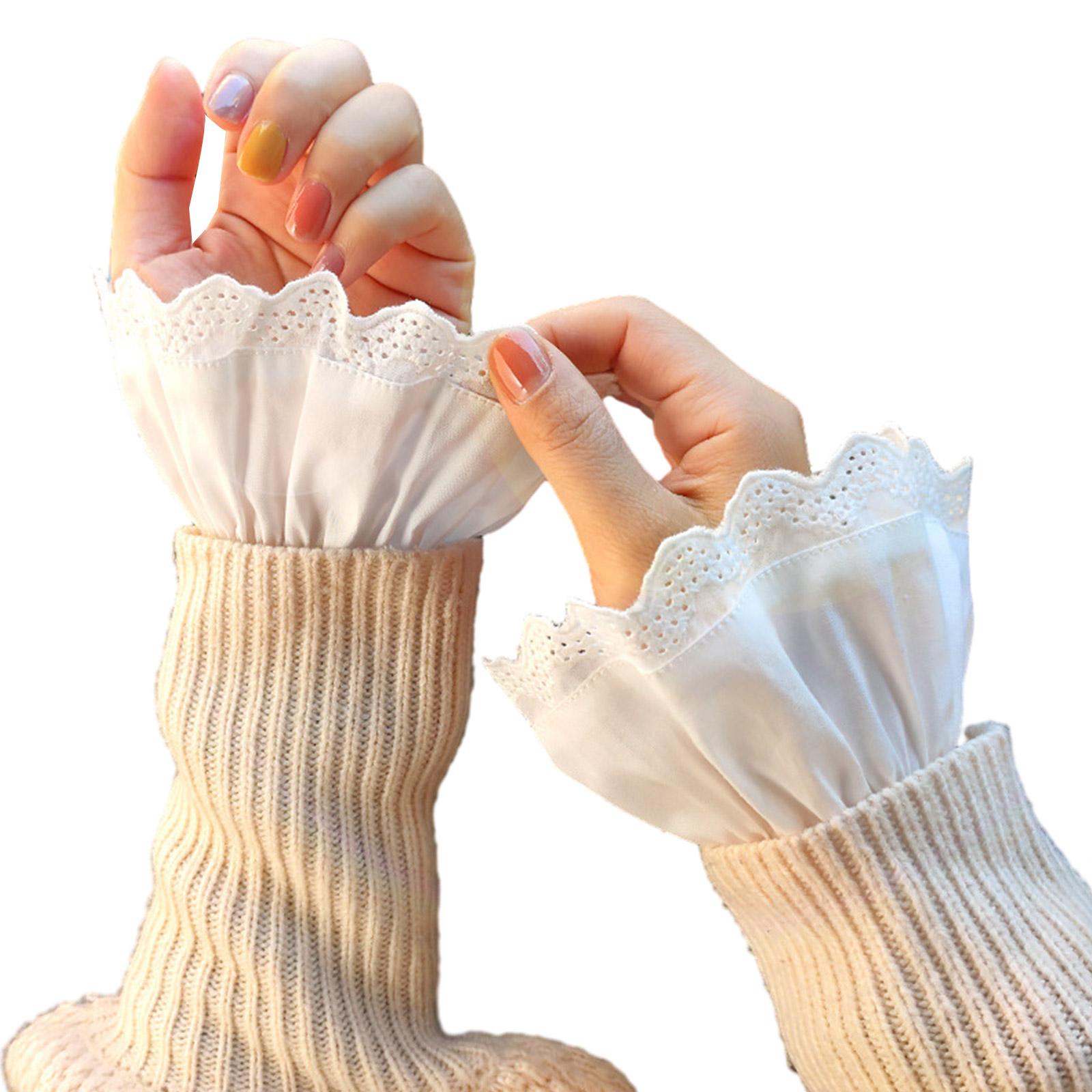 Decorative Wrist Cuffs for Woman Hollow out Cuffs White Decorate Shirt Sleeve Cuffs Summer Wrist Sunproof Accessories 1
Decorative Wrist Cuffs for Woman Hollow out Cuffs White Decorate Shirt Sleeve Cuffs Summer Wrist Sunproof Accessories 1