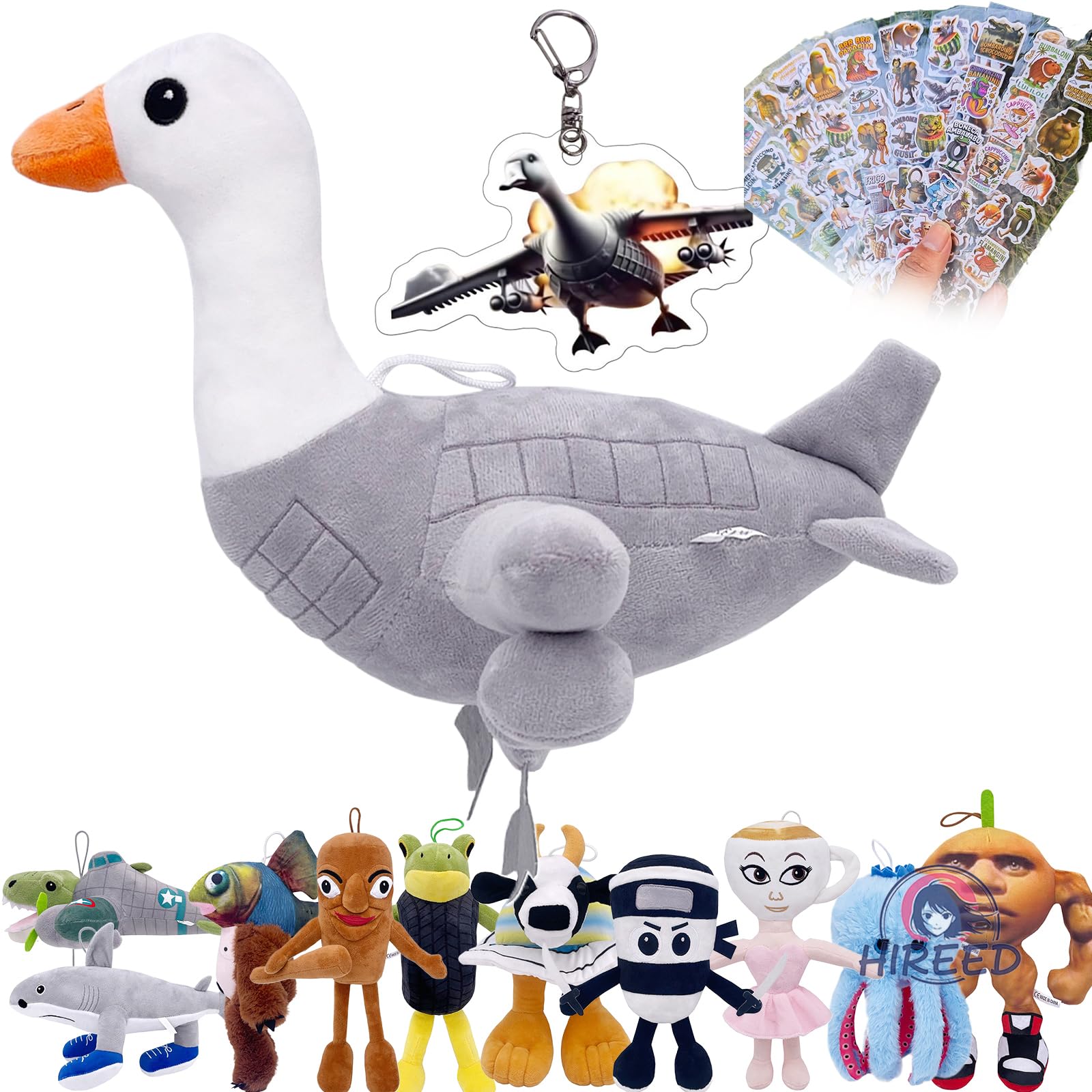 HIREED Italian Brainlot Goods Plush Toy 30CM Tuntuntun Safoool Plush Toy Includes Sticker + Keychain Italian Brainlot Goods Christmas Gift
HIREED Italian Brainlot Goods Plush Toy 30CM Tuntuntun Safoool Plush Toy Includes Sticker + Keychain Italian Brainlot Goods Christmas Gift