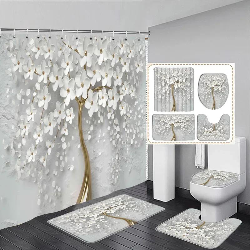 Fashion Pearl Floral Shower Curtain Set Diamond Swan White Stripe Geometric Woman Home Bathroom Decor Bath Mats Toilet Lid Cover W60H190(CM)-1 Pcs
Fashion Pearl Floral Shower Curtain Set Diamond Swan White Stripe Geometric Woman Home Bathroom Decor Bath Mats Toilet Lid Cover W60H190(CM)-1 Pcs