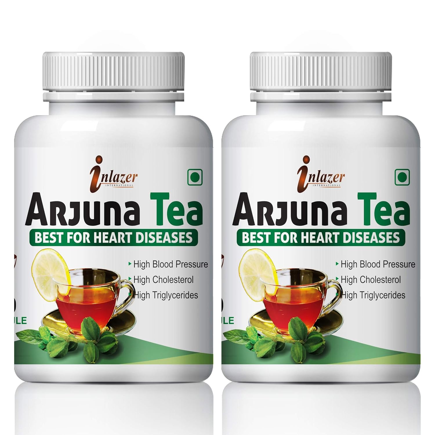 Inlazer Arjuna Tea Herbal Suppliment, 100% Ayurvedic | 60 Capsules 100gm 2lbs Each Pack Of 2
Inlazer Arjuna Tea Herbal Suppliment, 100% Ayurvedic | 60 Capsules 100gm 2lbs Each Pack Of 2