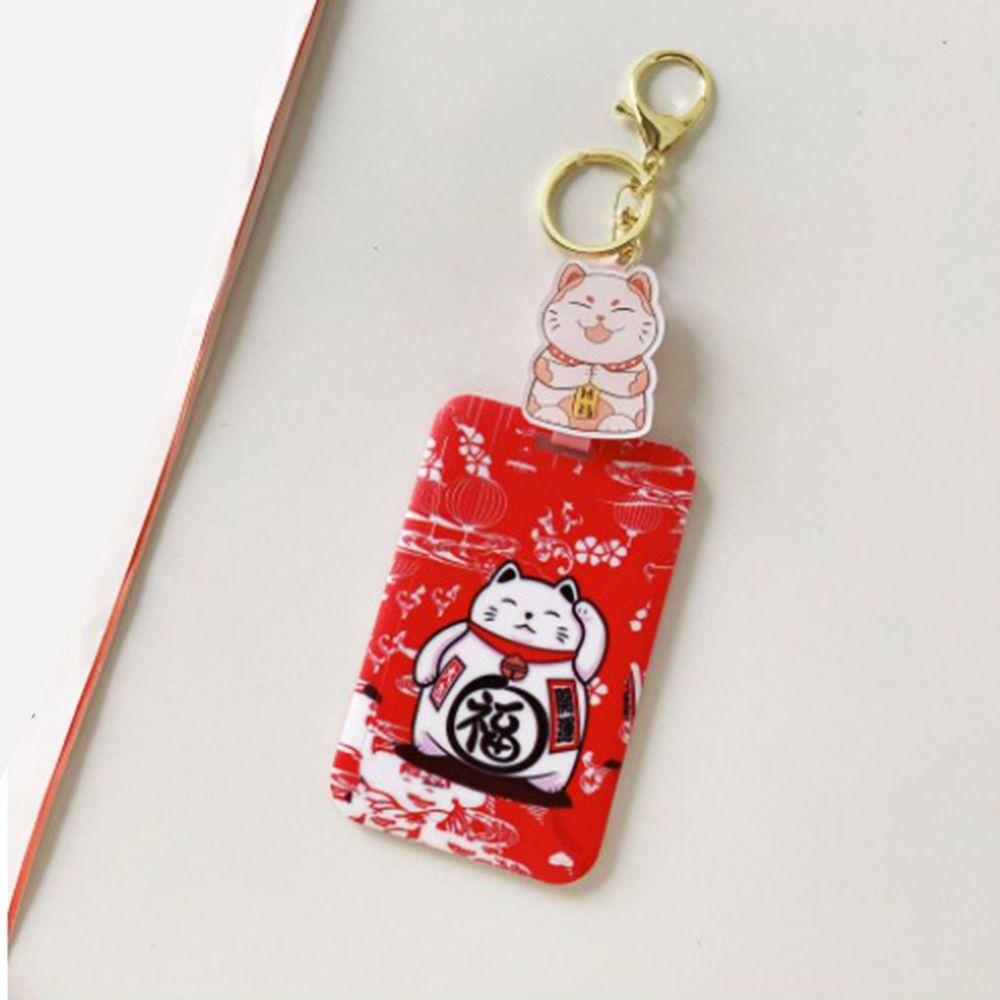 Kawaii Keychain Fortune Cat Retractable Protection Cover Card Case Card Holders
Kawaii Keychain Fortune Cat Retractable Protection Cover Card Case Card Holders