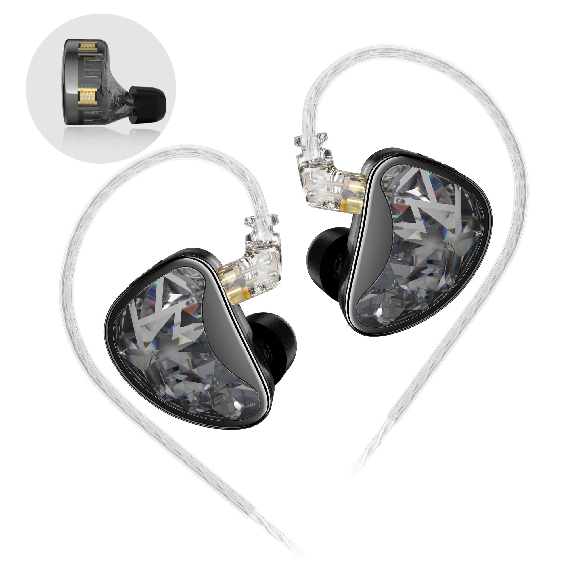 KZ AS24 мониторные наушники 24BA драйвер высокопроизводительные наушники IEM с 8 уровнями настройки переключателя шумоизоляция проводные наушники для музыкантов чёрный
KZ AS24 мониторные наушники 24BA драйвер высокопроизводительные наушники IEM с 8 уровнями настройки переключателя шумоизоляция проводные наушники для музыкантов чёрный