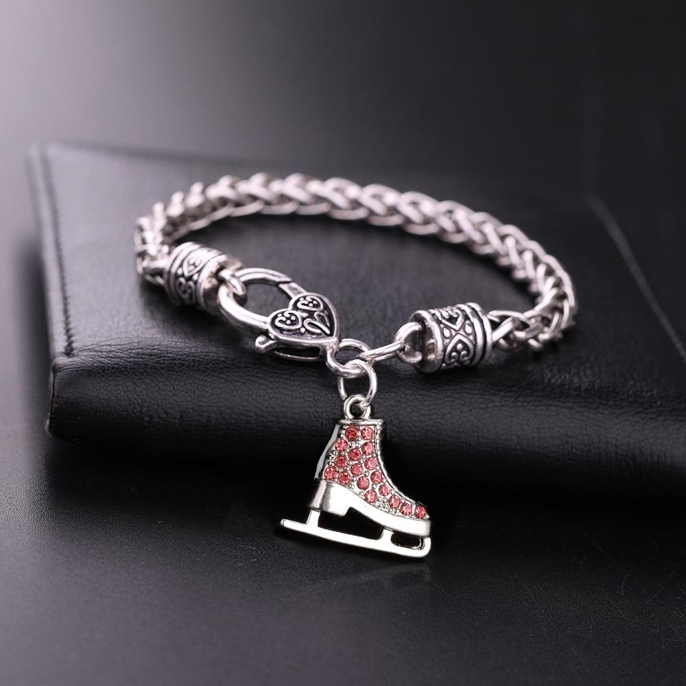 My Shape Skating Shoes Pendant Bracelets for Women Ice Skater Bracelet Sports Figure Skating Crystal Jewelry Gifts Skate Lover 20cm
My Shape Skating Shoes Pendant Bracelets for Women Ice Skater Bracelet Sports Figure Skating Crystal Jewelry Gifts Skate Lover 20cm