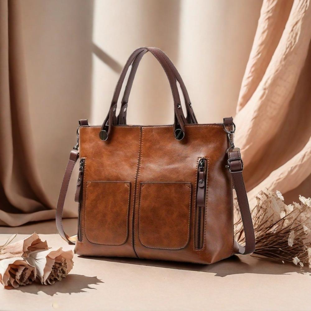PU Large Capacity 2026 Popular New European and American Fashionable Shoulder Bag. Retro Women s Tote Bag with Double Pockets коричневий
PU Large Capacity 2026 Popular New European and American Fashionable Shoulder Bag. Retro Women s Tote Bag with Double Pockets коричневий