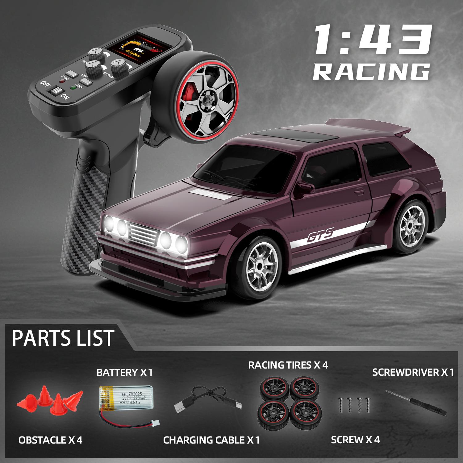 2025 New 1:43 Drift Rc Car Four-Wheel Remote-Controlled Racing Cars Full Proportions Desk Competition Toys Boys Ideal Gifts
2025 New 1:43 Drift Rc Car Four-Wheel Remote-Controlled Racing Cars Full Proportions Desk Competition Toys Boys Ideal Gifts