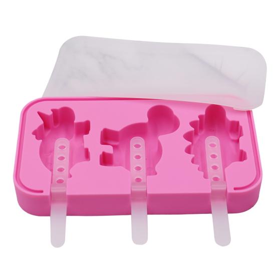 Silicone Ice Cream Mold 3 Cavities Easy Release Dinosaur Car Pineapple Ice Lolly Mold DIY Summer Freezer Ice Stick Container Kitchen Supplies C
Silicone Ice Cream Mold 3 Cavities Easy Release Dinosaur Car Pineapple Ice Lolly Mold DIY Summer Freezer Ice Stick Container Kitchen Supplies C