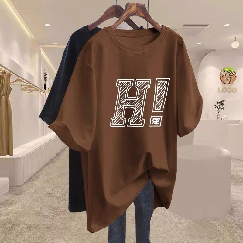Brown T-shirt women s short-sleeved loose pure cotton 2025 new summer large version medium and long European station top S
Brown T-shirt women s short-sleeved loose pure cotton 2025 new summer large version medium and long European station top S