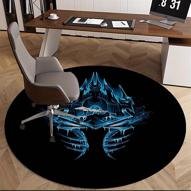 World of Warcraft,Lich King Chair mat Round Rug Office carpet, Machine Washable, Non slip, Suitable for Living Rooms, Bedrooms 150cm
World of Warcraft,Lich King Chair mat Round Rug Office carpet, Machine Washable, Non slip, Suitable for Living Rooms, Bedrooms 150cm