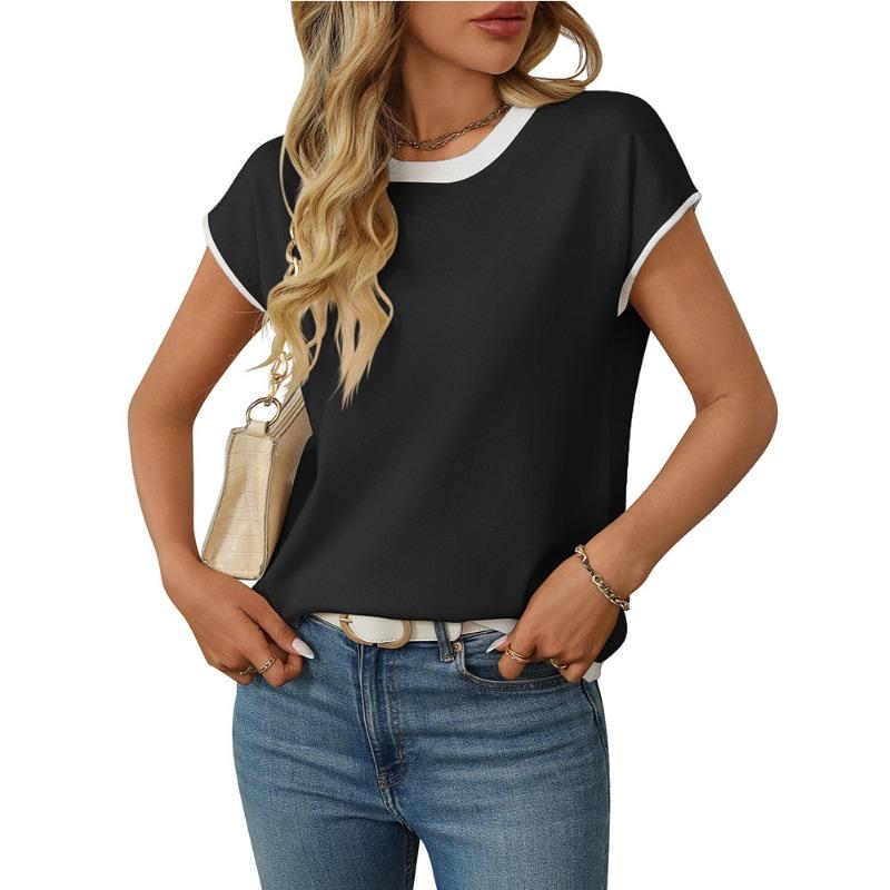 Женский летний новый круглый вырез трикотажный топ повседневный полосатый свитер XL чёрный
Женский летний новый круглый вырез трикотажный топ повседневный полосатый свитер XL чёрный