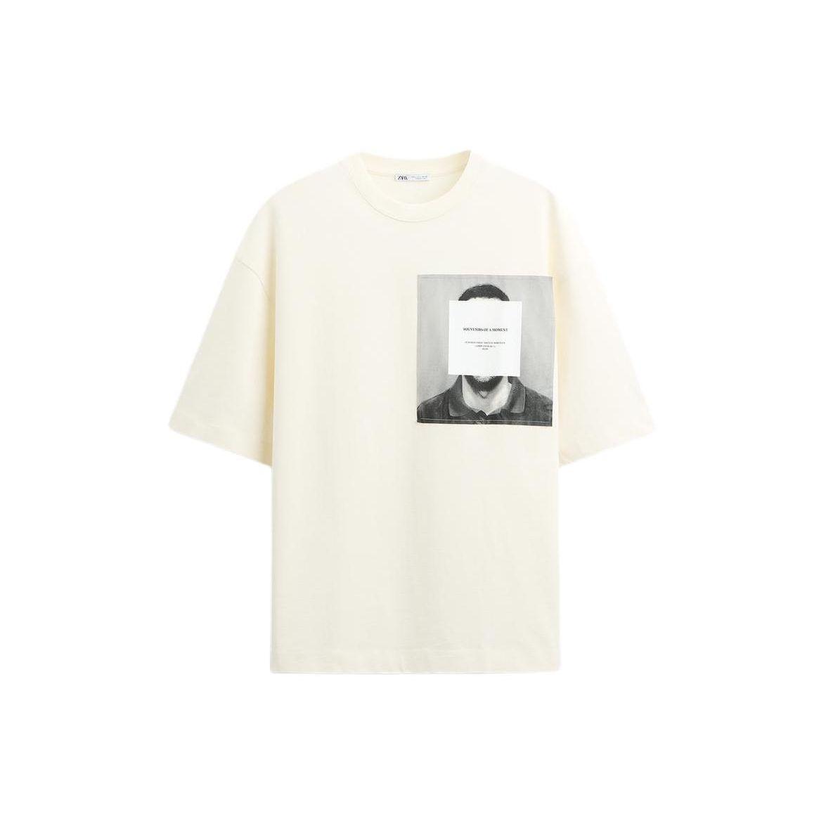 Zara Футболка свободного кроя с коротким рукавом в американском стиле с принтом, мужская, выцветшая, белая 5039447-251 S
Zara Футболка свободного кроя с коротким рукавом в американском стиле с принтом, мужская, выцветшая, белая 5039447-251 S