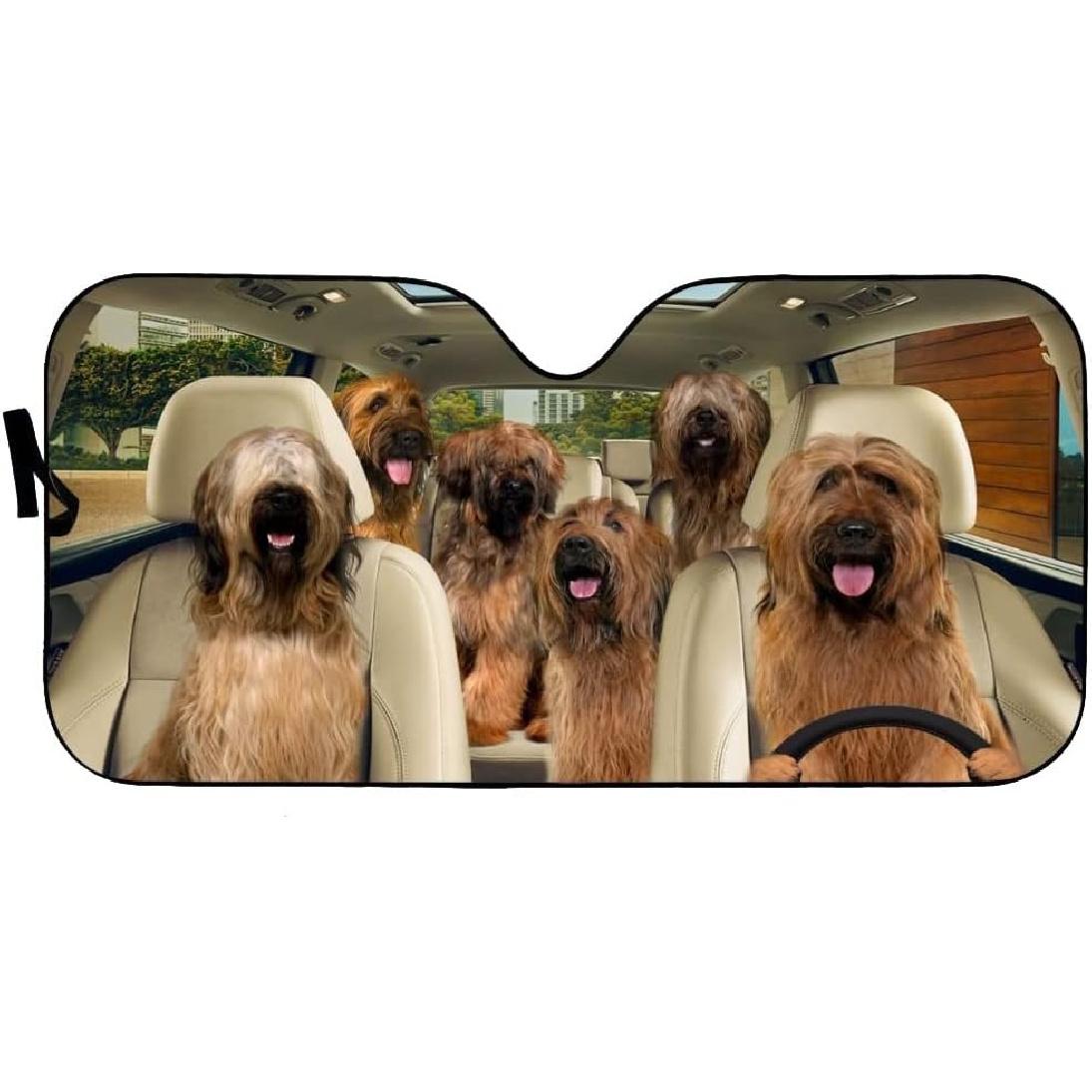 Windshield Sun Shade Briard Car Windshield Sun Shade Heat Reflector Keep Your Vehicle Cool for Most Sedans SUV Truck Automotive 55x30in 55 x 30
Windshield Sun Shade Briard Car Windshield Sun Shade Heat Reflector Keep Your Vehicle Cool for Most Sedans SUV Truck Automotive 55x30in 55 x 30