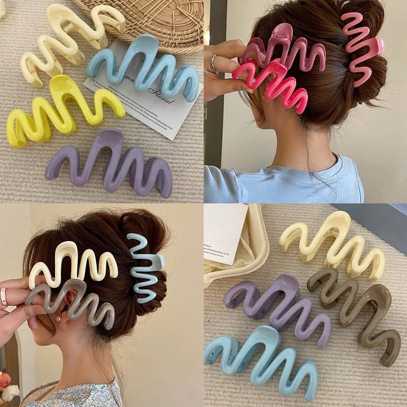 Dopamine Girl Candy Color Y2k Wave Line Back Head Hair Claw Clip Women New Plastic Hairpin Hair Claw Аксесуари для волосся синій
Dopamine Girl Candy Color Y2k Wave Line Back Head Hair Claw Clip Women New Plastic Hairpin Hair Claw Аксесуари для волосся синій