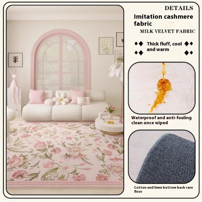 VIKAMA Summer Premium Feeling Floral Light Luxury Square Rug Pad Soft Comfortable Non-Slip Sofa Living Room Home Decorative Rugs 100X150CM(3.3X4.9FT
VIKAMA Summer Premium Feeling Floral Light Luxury Square Rug Pad Soft Comfortable Non-Slip Sofa Living Room Home Decorative Rugs 100X150CM(3.3X4.9FT