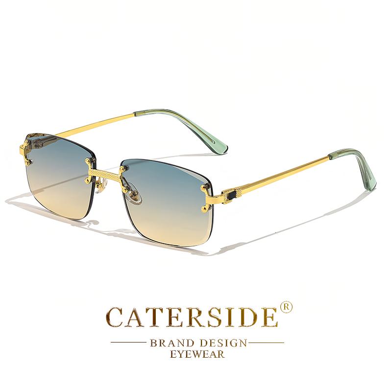 CATERSIDE Retro Rimless Square Sunglasses Men Women UV400 Small Gradient Sun Glasses For Men Popular High Quality Party Eyewear As Photos Showing
CATERSIDE Retro Rimless Square Sunglasses Men Women UV400 Small Gradient Sun Glasses For Men Popular High Quality Party Eyewear As Photos Showing